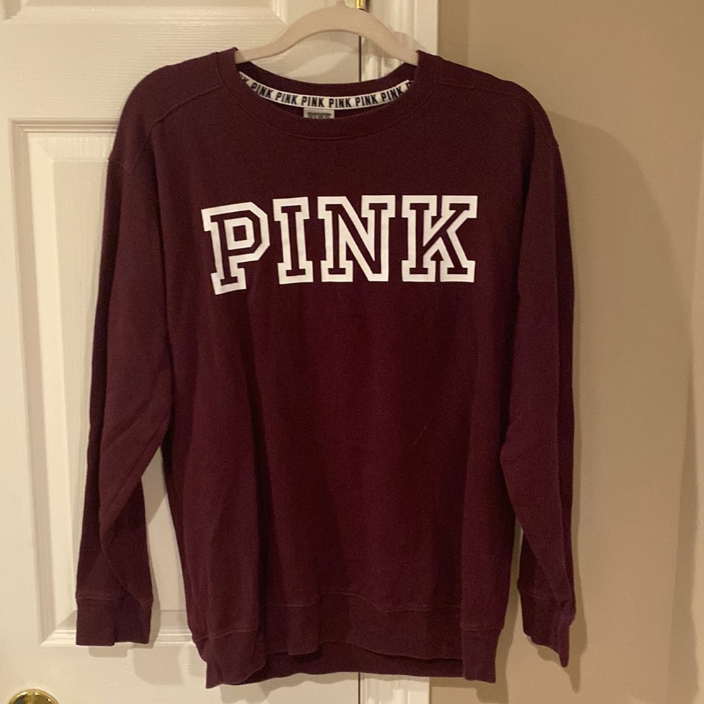 PINK sweatshirt maroon good condition